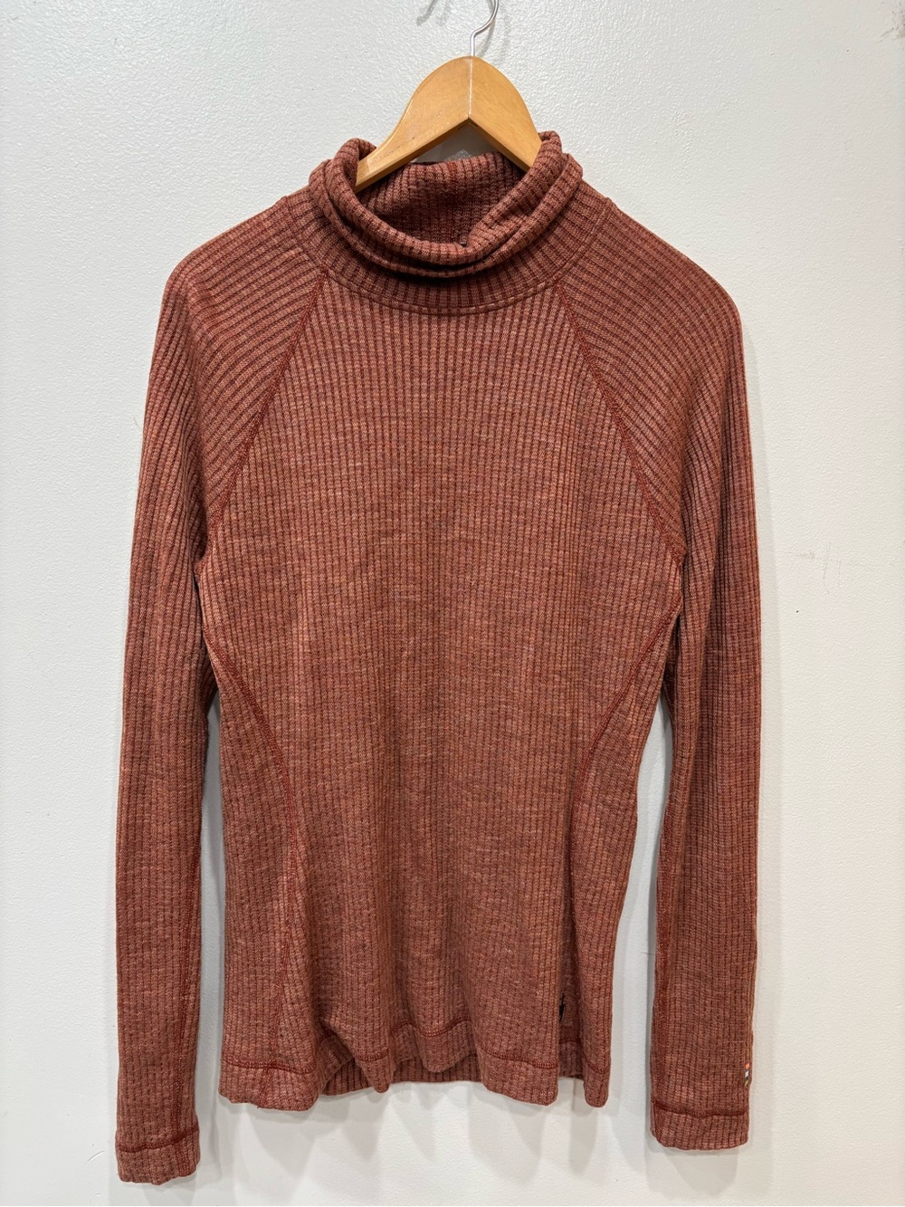 Smartwool Merino Wool Ribbed Turtleneck Thermal Sweater Women’s Size Medium